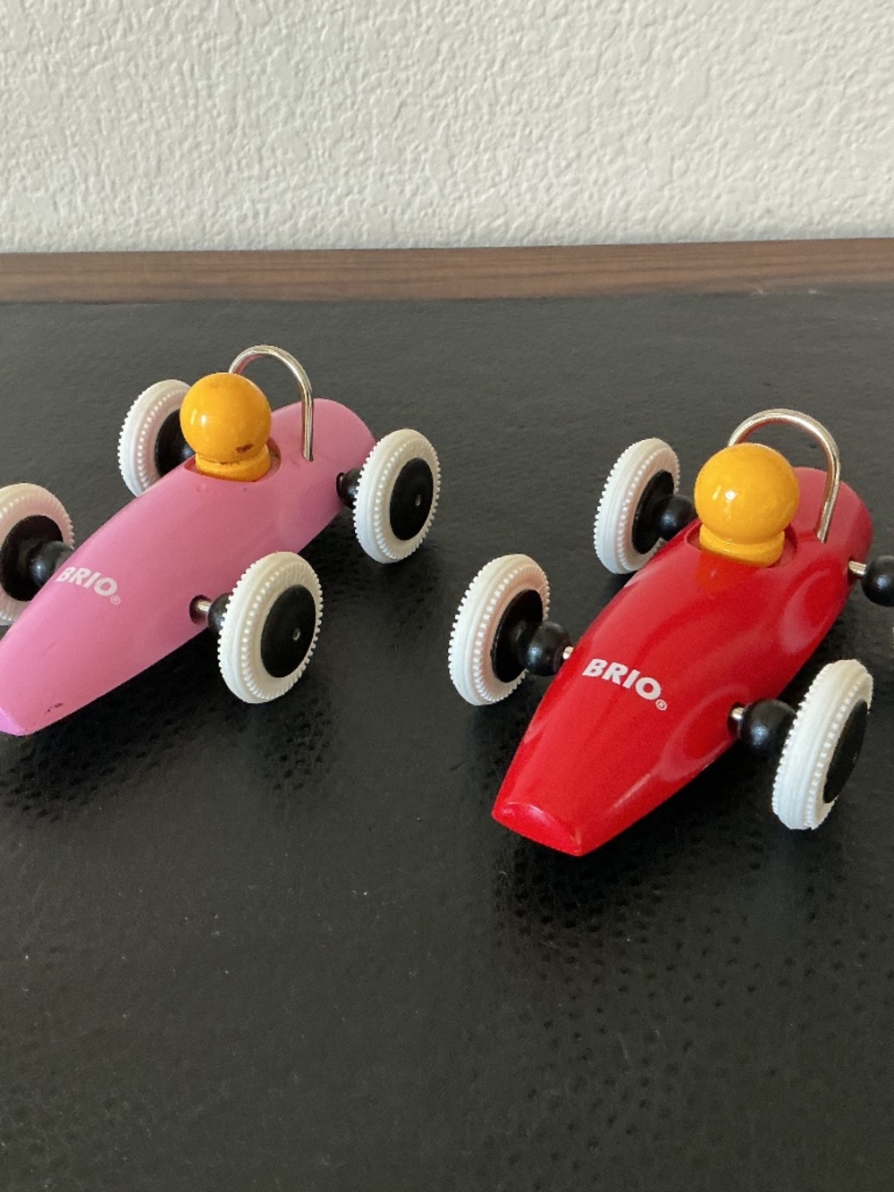 Brio Wooden Race Car Red Pink Lot of 2